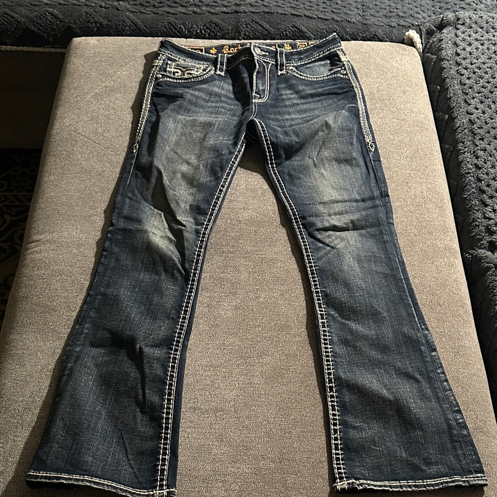 Rock Revival Dark Blue Flare Jeans